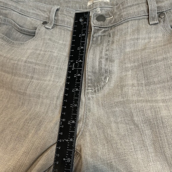 Eileen Fisher Jeans Size 14 Gray Denim 98%Cotton 2% Spandex Straight 5Pocket EUC - Picture 9 of 11